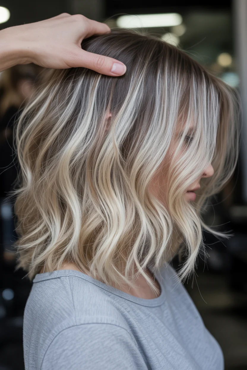 icy summer ash blonde hair color 2026 Dimensional Ash Blonde with Shadowed Roots