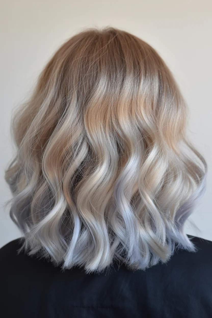 icy summer ash blonde hair color 2026 Cool Ash Blonde with Frosted Ends and Soft Texture