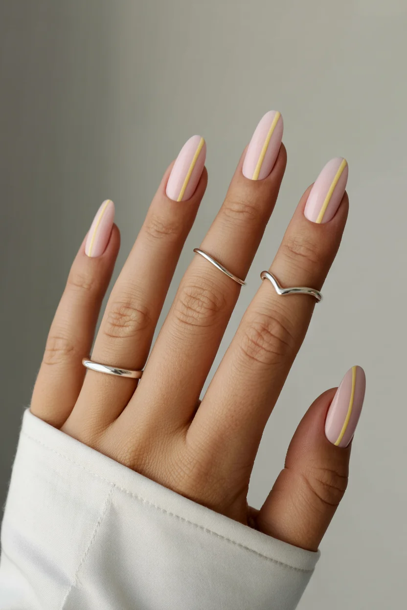 june nails ideas 2026 Minimal Stripe Nails Are the Clean Girl Manicure of Summer 2026