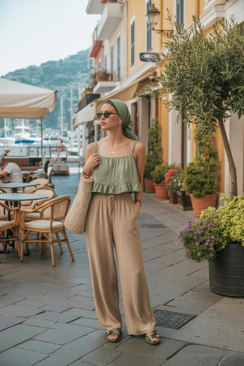 june outfits ideas 2026 Relaxed Coastal Outfits With Earthy Natural Tones