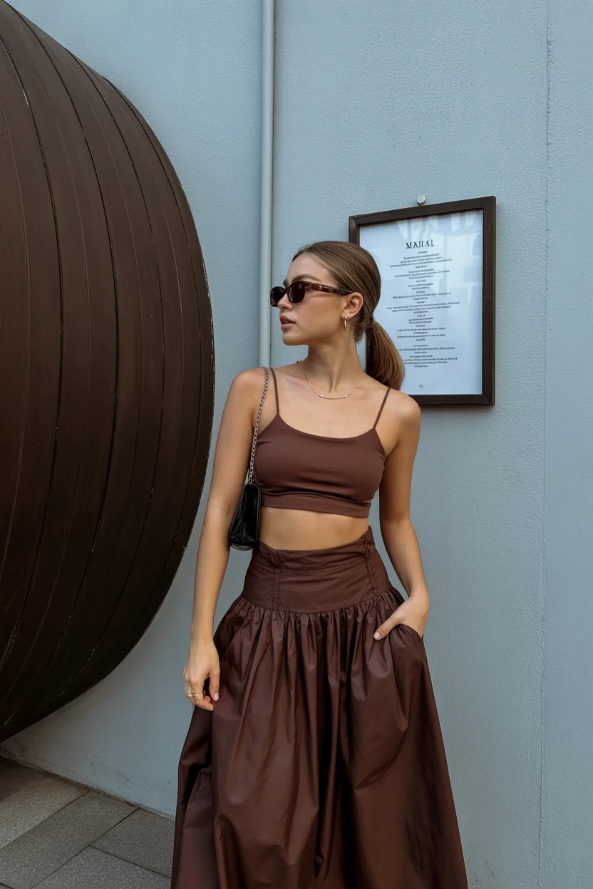 june outfits ideas 2026 Chocolate Brown Monochrome Looks Feel Unexpectedly Luxe