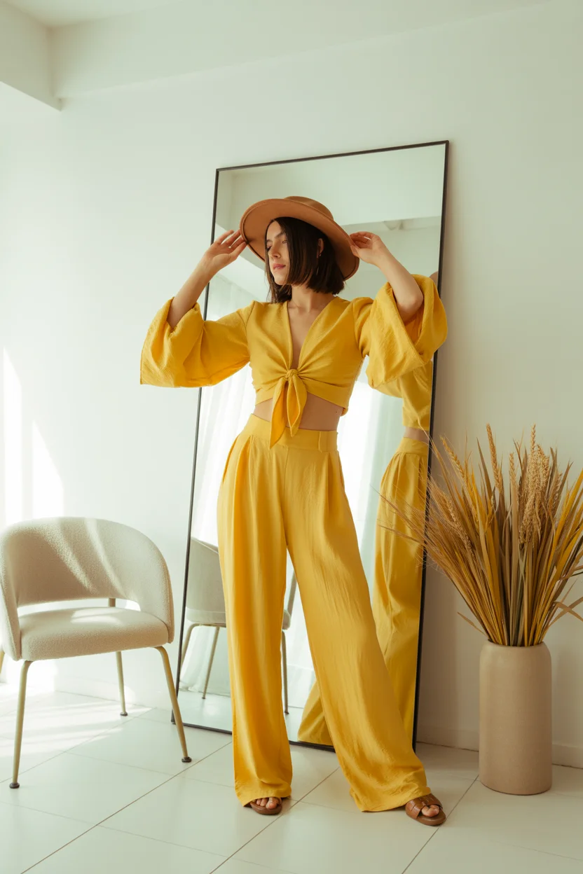june outfits ideas 2026 Bright Yellow Matching Sets Are The Mood Boost Of Summer 2026