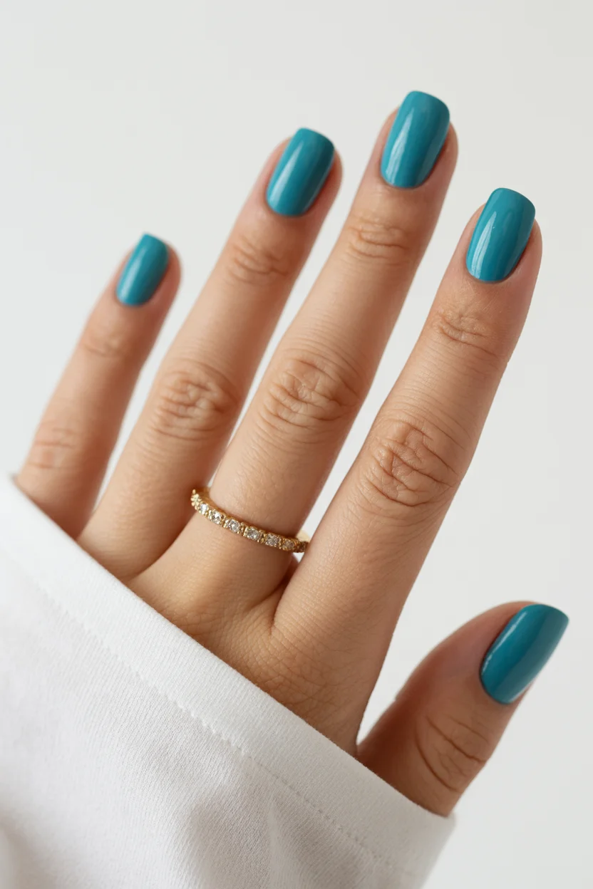 light summer nails 2026 Turquoise Blue Nails That Bring Back Vacation Energy