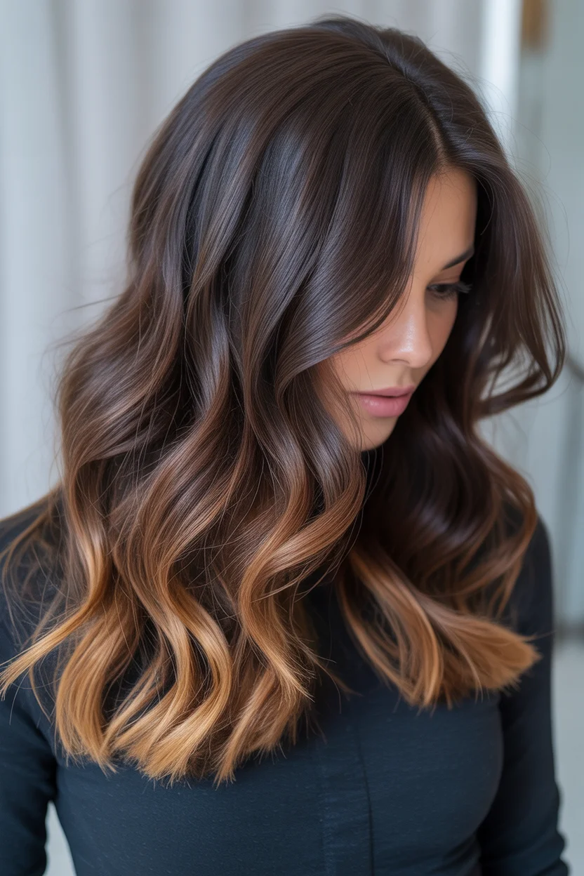 low maintenance summer hair color for brunettes 2026 Deep Brunette with Cinnamon Light Play