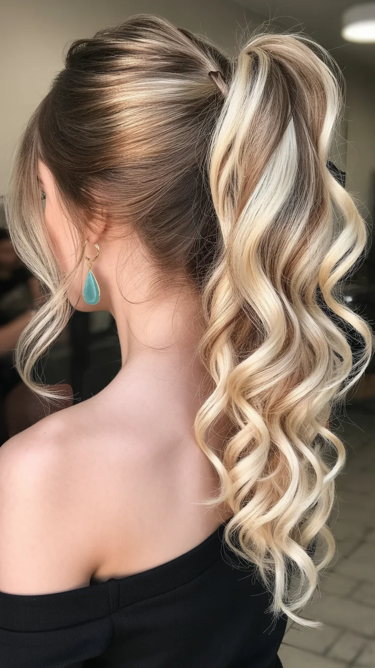 low summer ponytail hairstyle 2026 Dimensional Blonde Ponytails With Glamorous Volume