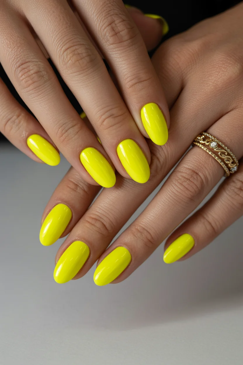 neon summer nails 2026 Electric Yellow Nails That Make Simple Manicures Feel Expensive