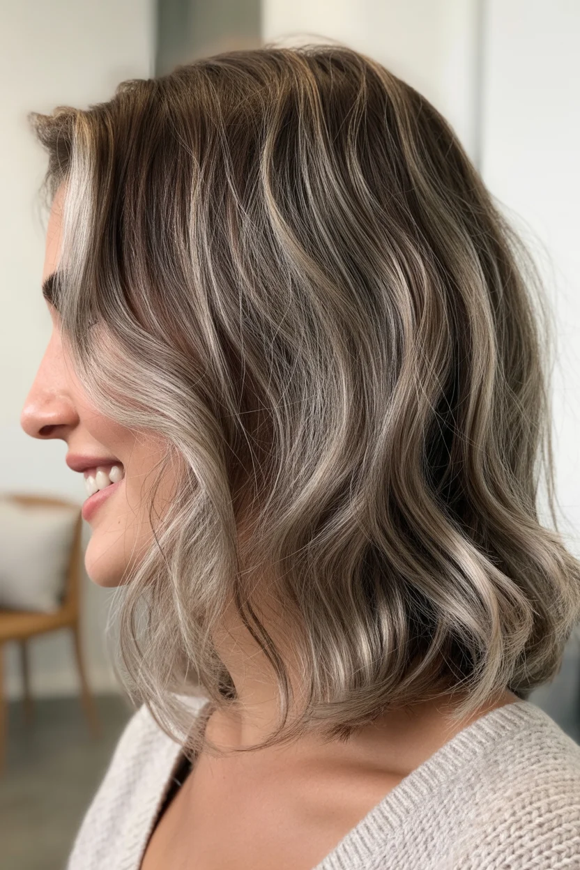 soft summer mushroom brown hair color 2026 soft mushroom bob with subtle dimension