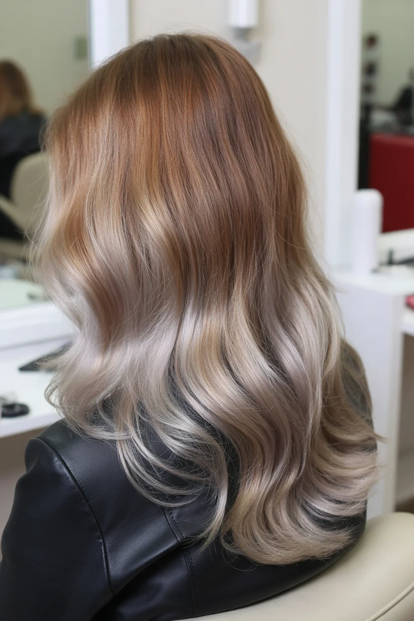 soft summer mushroom brown hair color 2026 soft ombre mushroom blend with lightened ends