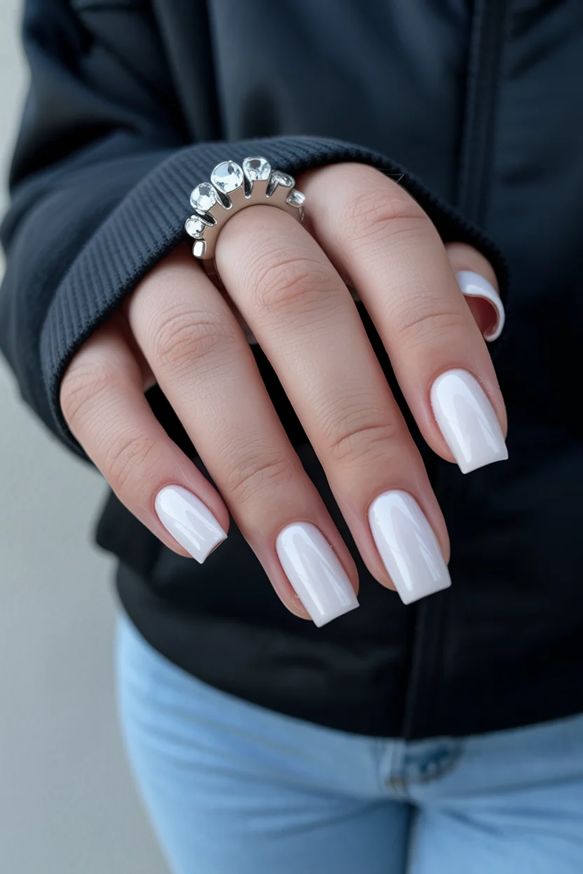 summer acrylic nails 2026 Milky White Acrylic Nails That Make Summer Outfits Look More Expensive