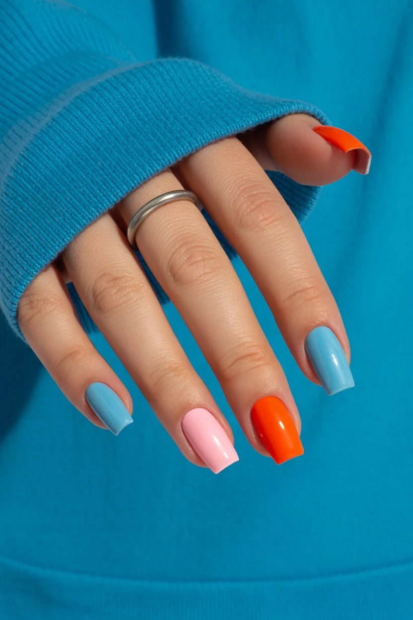 summer acrylic nails 2026 Playful Candy-Colored Acrylic Nails Are Taking Over Summer 2026