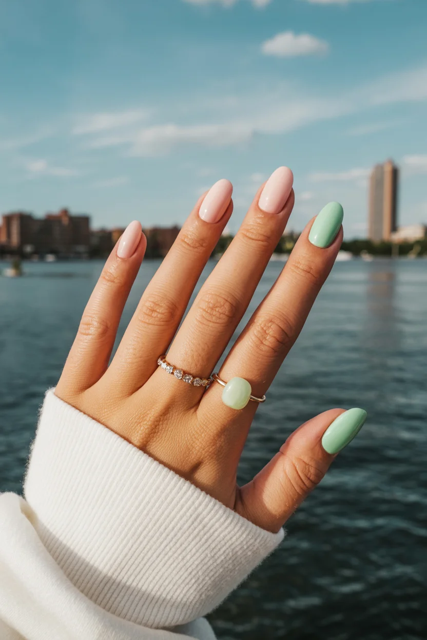 summer acrylic nails 2026 Mint Green Acrylic Nails Are the Unexpected Color Trend Quietly Winning Summer