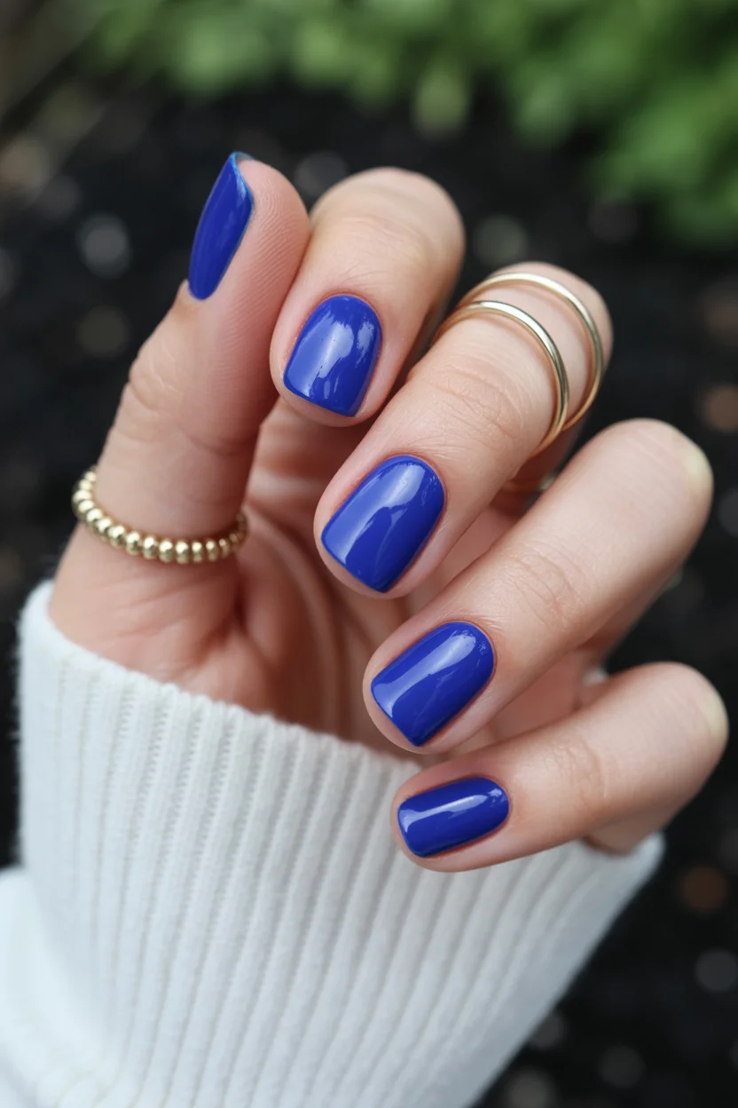 summer gel nails 2026 Cobalt Blue Nails Are Becoming The Unexpected Statement Color Of Summer