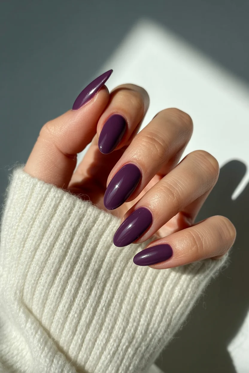 summer manicure color ideas 2026 Deep Plum Nails That Make Summer Evenings Feel More Luxurious
