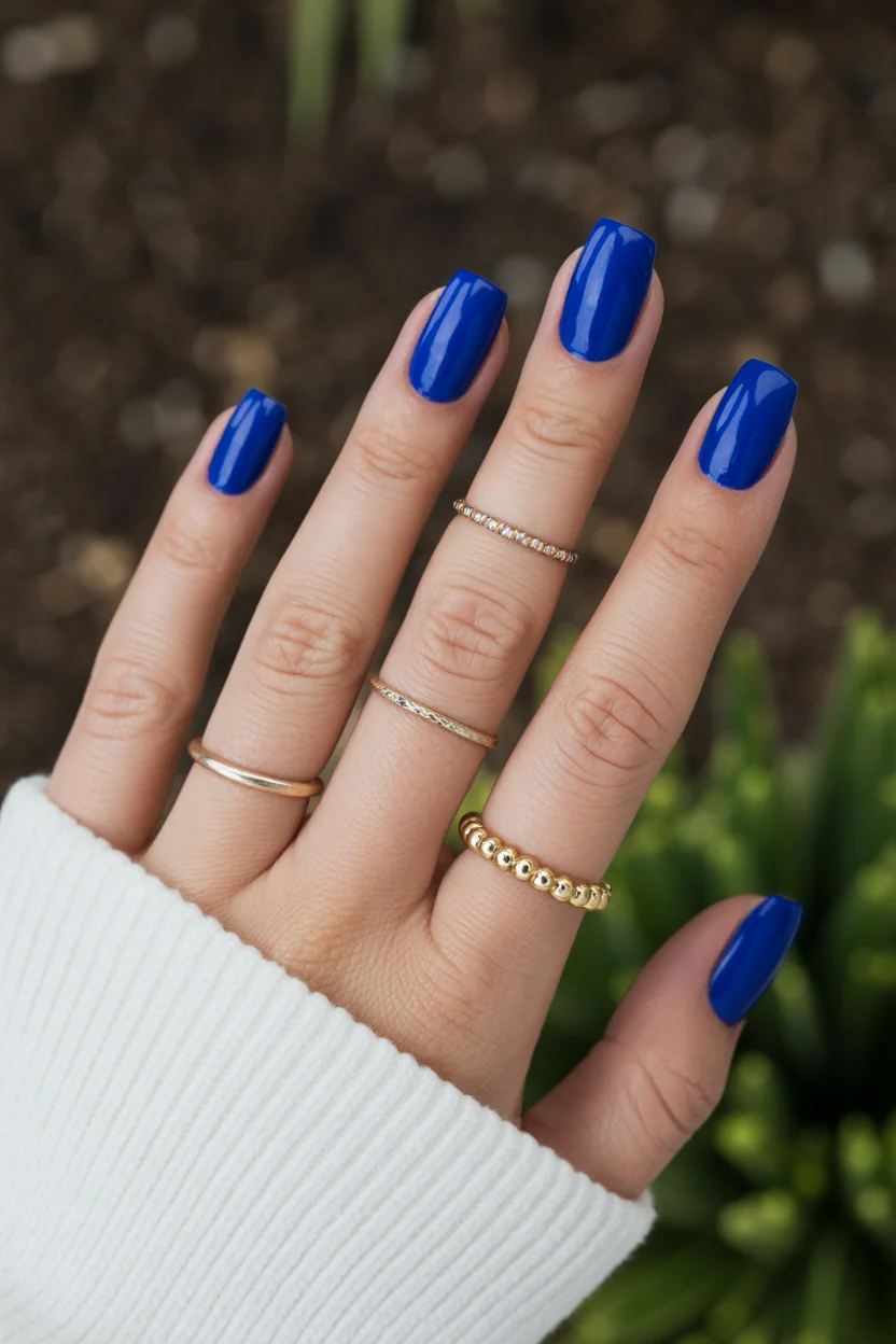 summer nail colors 2026 Cobalt Blue Nails That Make Every Summer Outfit Pop