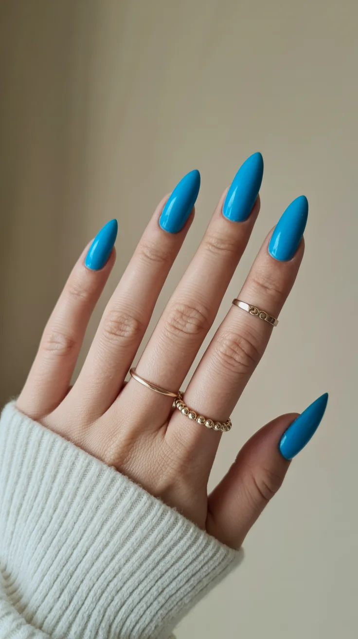 summer nails one color 2026 Turquoise Energy for Peak Summer Vibes