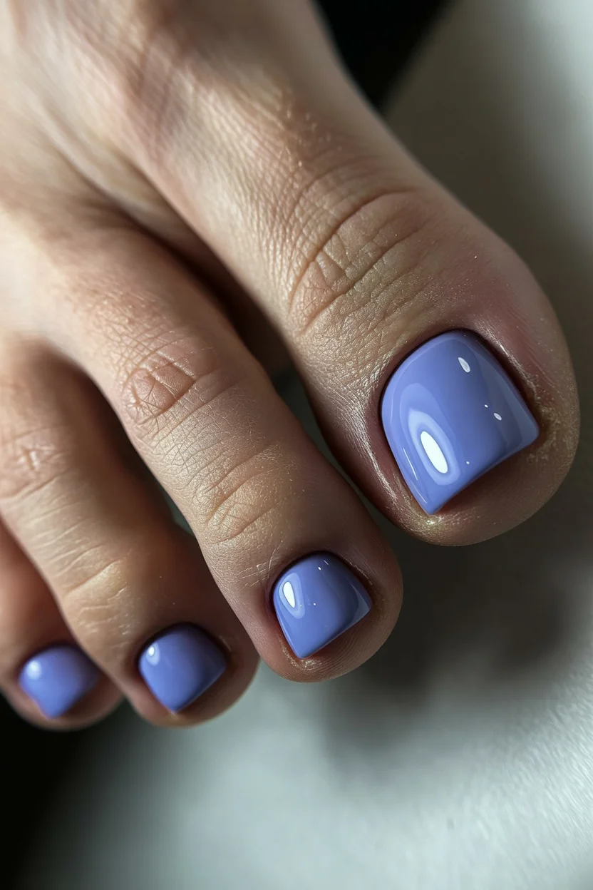 summer pedicure colors 2026 Cool Lilac Blue Shades Add a Dreamy Touch to Summer Pedicures
