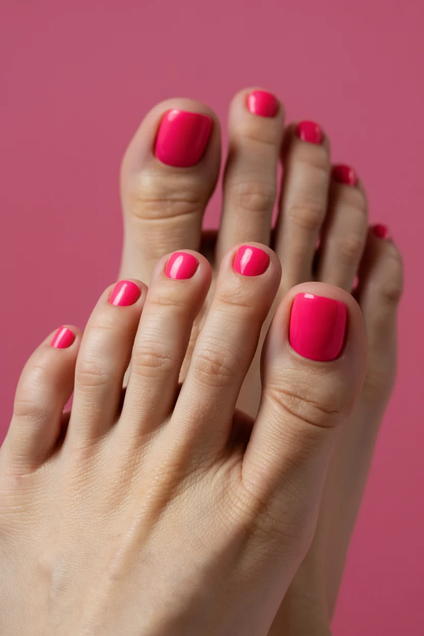 summer pedicure colors 2026 Hot Pink Pedicures Are Back and Theyre Bolder Than Ever
