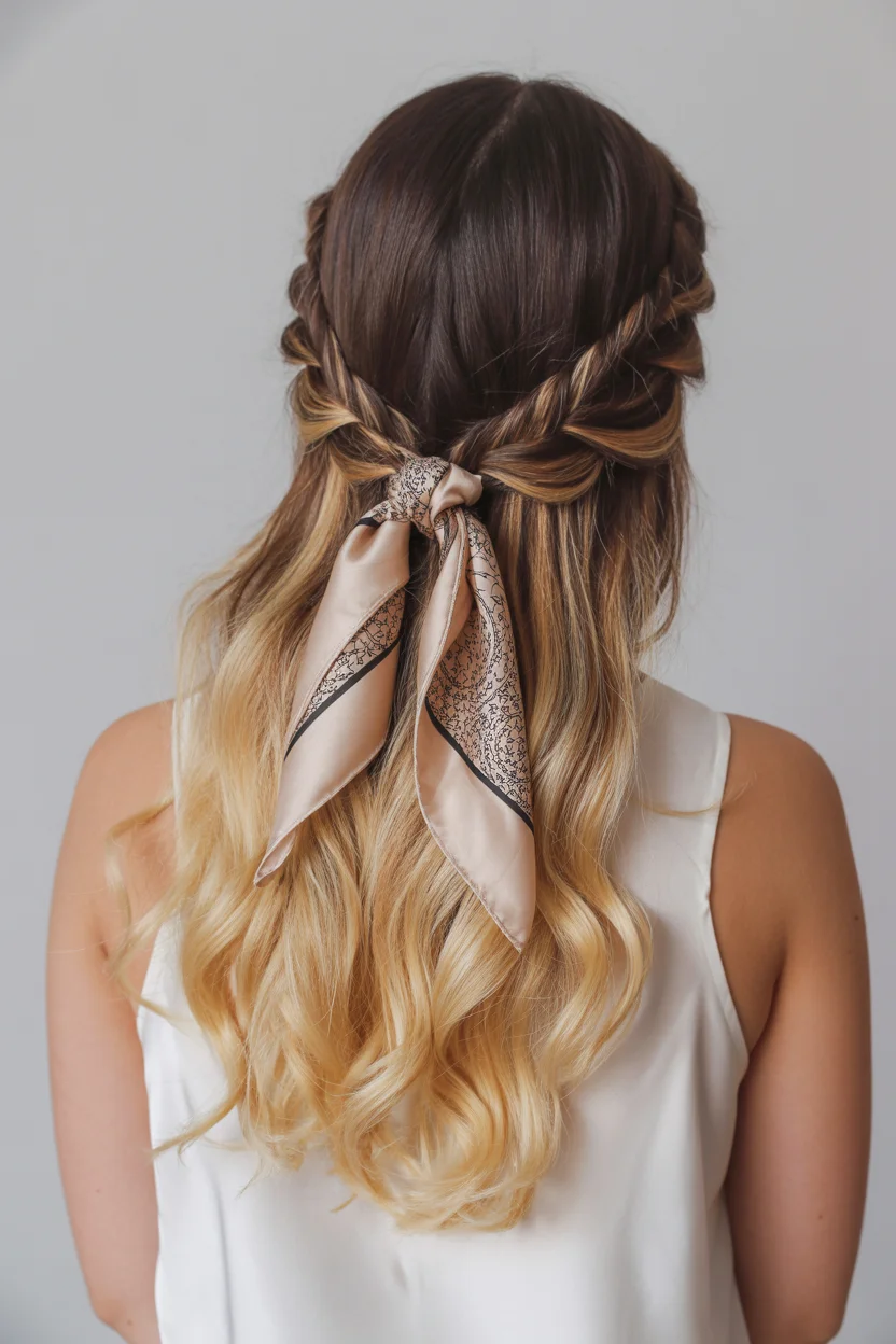 trendy summer braids hairstyle 2026 Loose Ribbon Braids With Quiet European Summer Energy