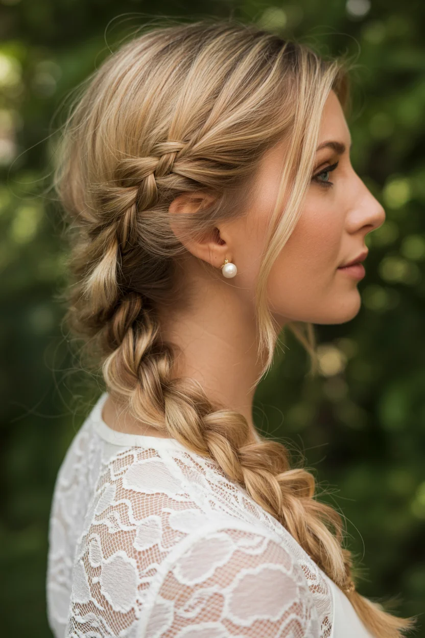 trendy summer braids hairstyle 2026 Relaxed Side Braids For Quiet Luxury Summer Hair