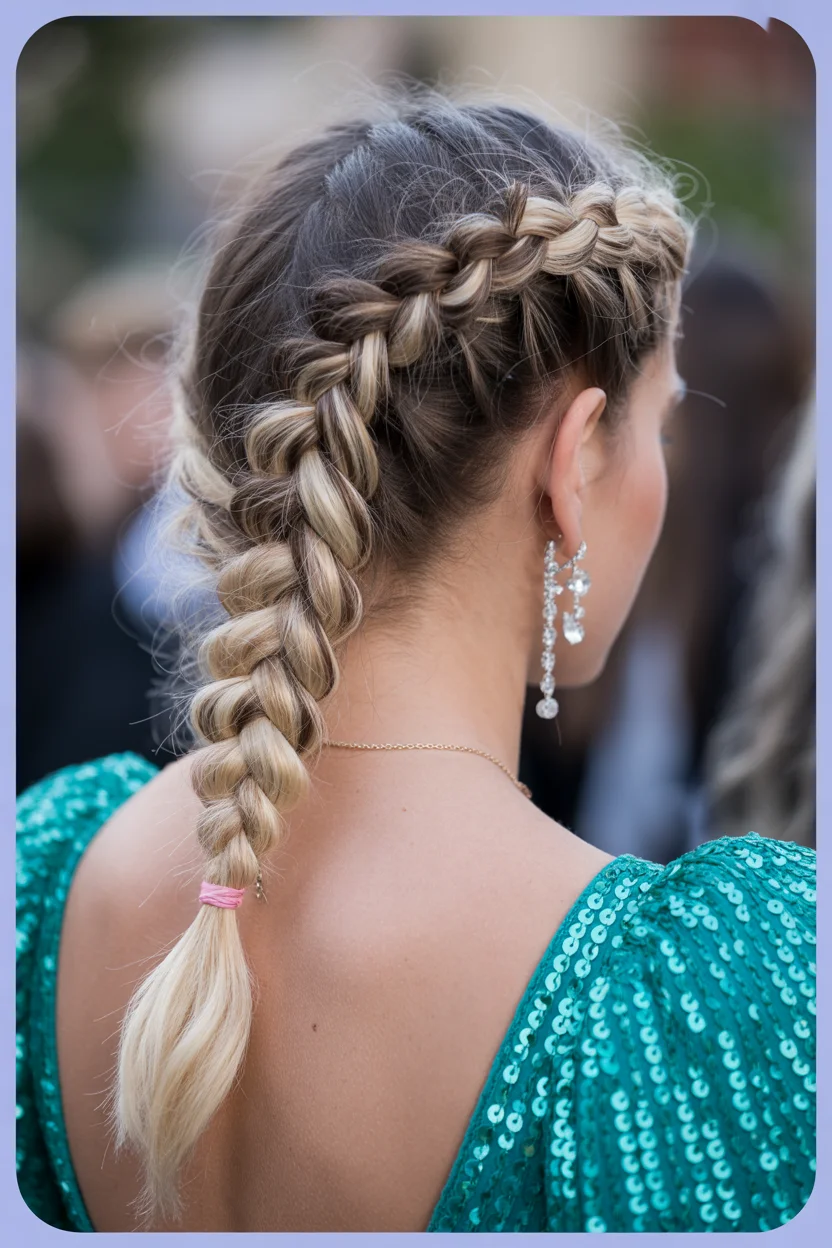 trendy summer braids hairstyle 2026 Soft Blonde Crown Braids That Feel Made for Summer Weddings