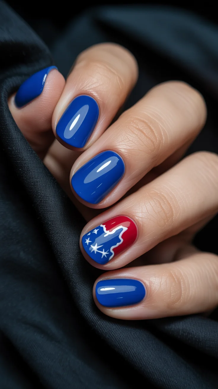 usa nails 2026 Royal Blue Minimalist Nails That Still Feel Festive