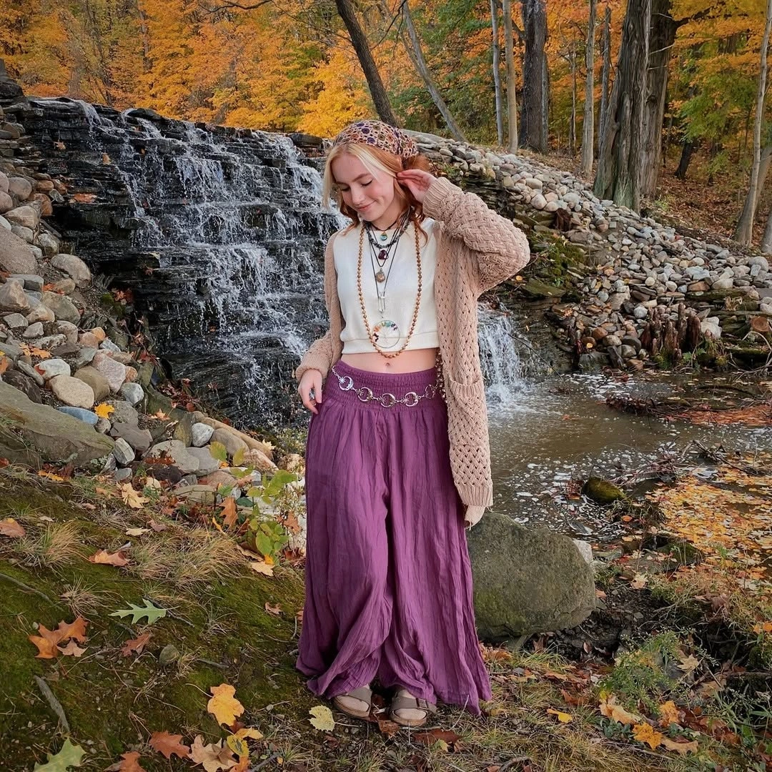 boho chic fall outfits 2026 Flowing Maxi Skirts That Celebrate Free-Spirited Autumn Days