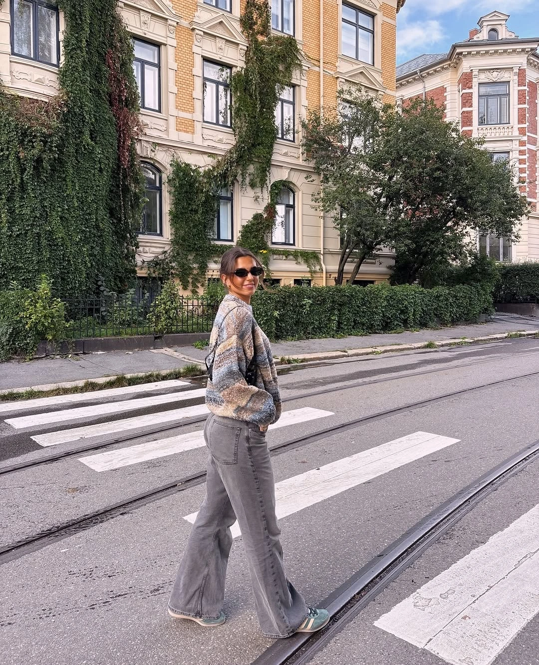 comfy fall outfits 2026 Relaxed Gray Denim for Everyday City Walks