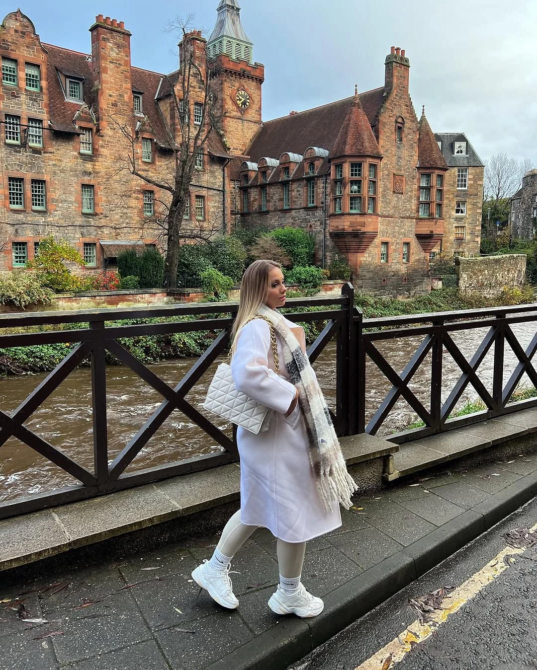 comfy fall outfits 2026 Winter White Layers With Timeless Travel Appeal