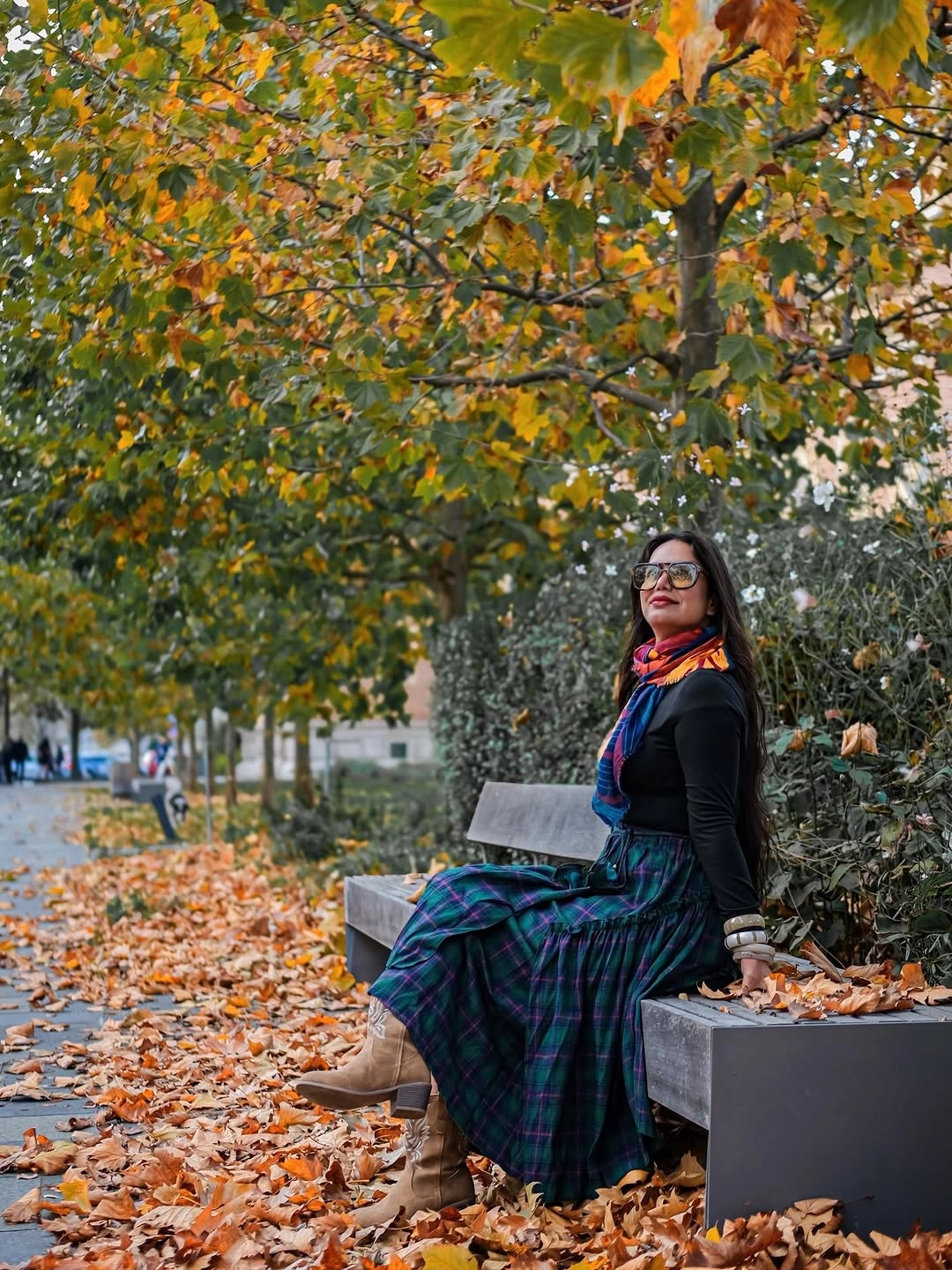 cozy & chic autumn outfits for women 2026 Classic Plaid with a Romantic Autumn Twist