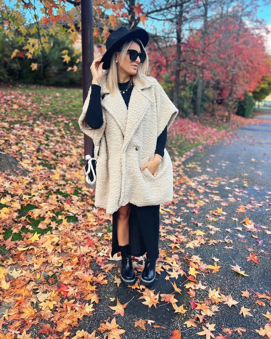 fall outfits for women in 30s style 2026 Elegant Monochrome Layers With a Cozy Statement Vest