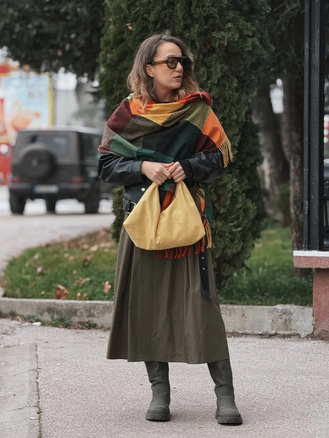fall outfits for women in 30s style 2026 Colorful Scarves That Transform Autumn Neutrals