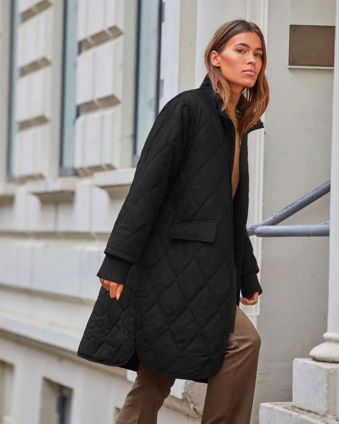 fall outfits with coat 2026 Modern Quilted Outerwear For Everyday City Style