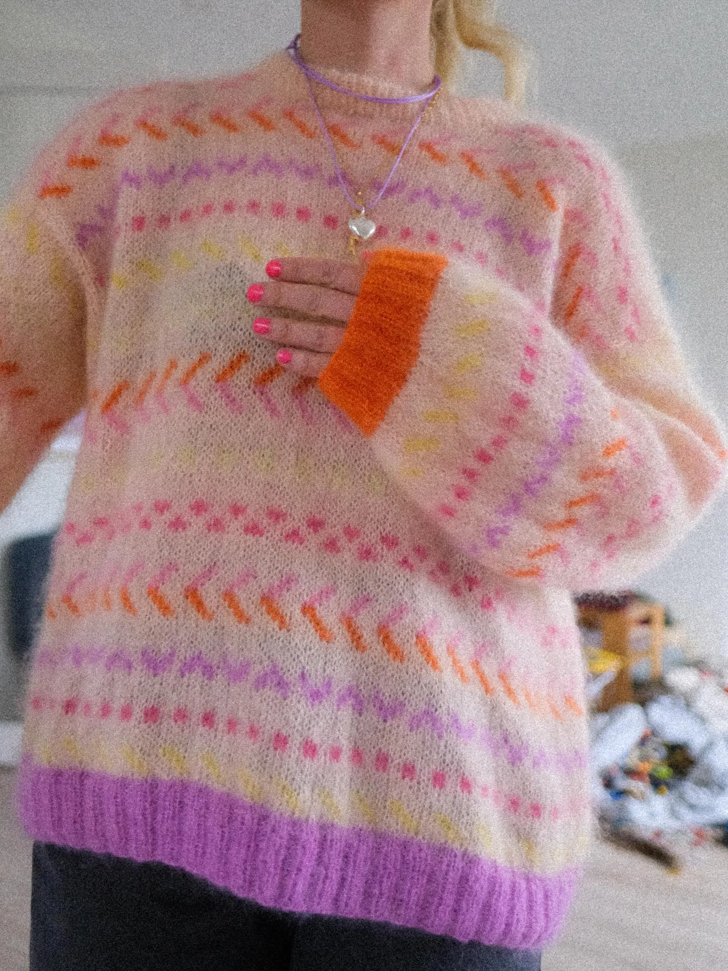 fall outfits with sweater 2026 Pastel Fair Isle That Makes Gray Days Feel Cheerful