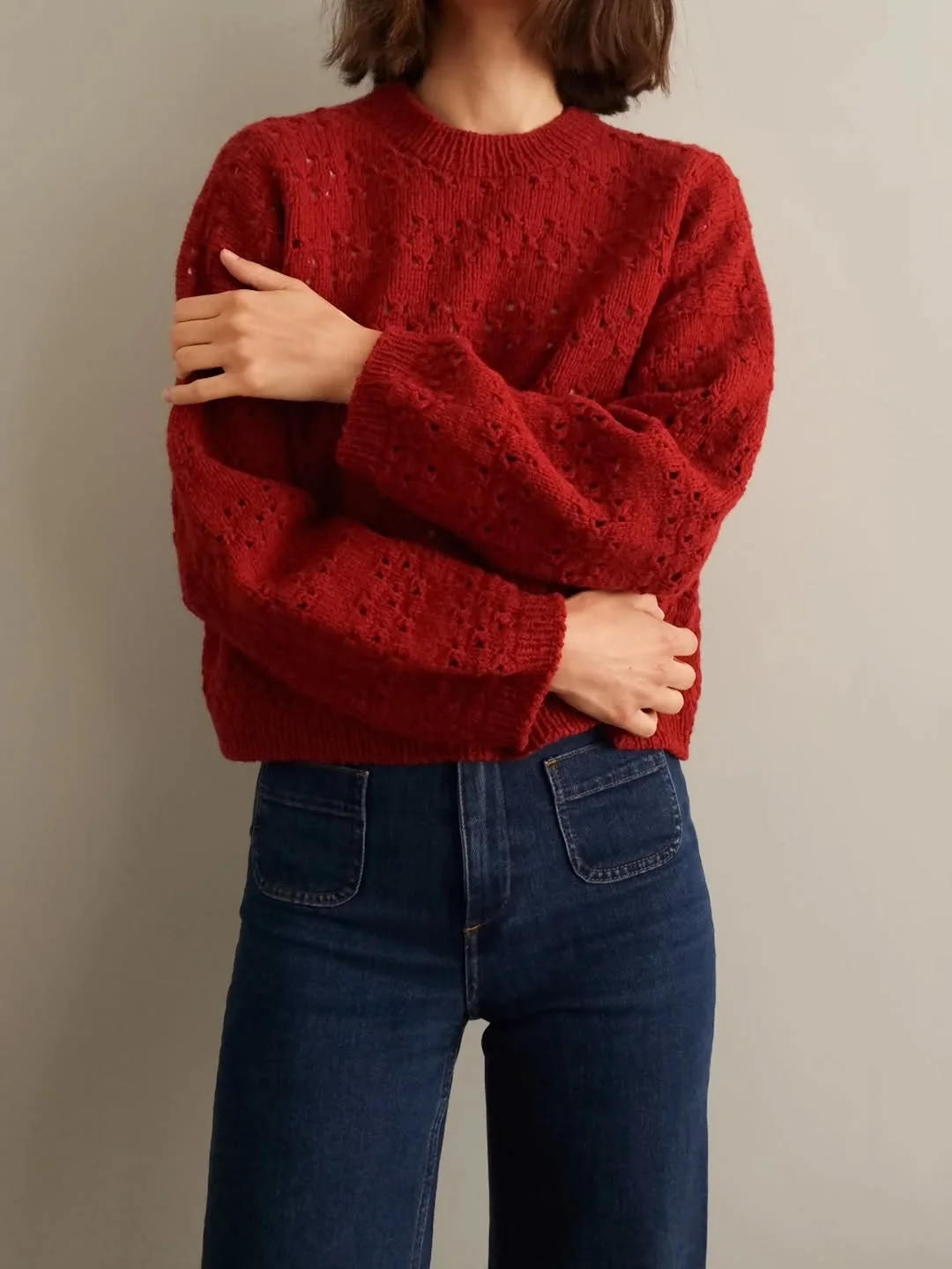 fall outfits with sweater 2026 Rich Burgundy Knit That Celebrates Autumn Colors