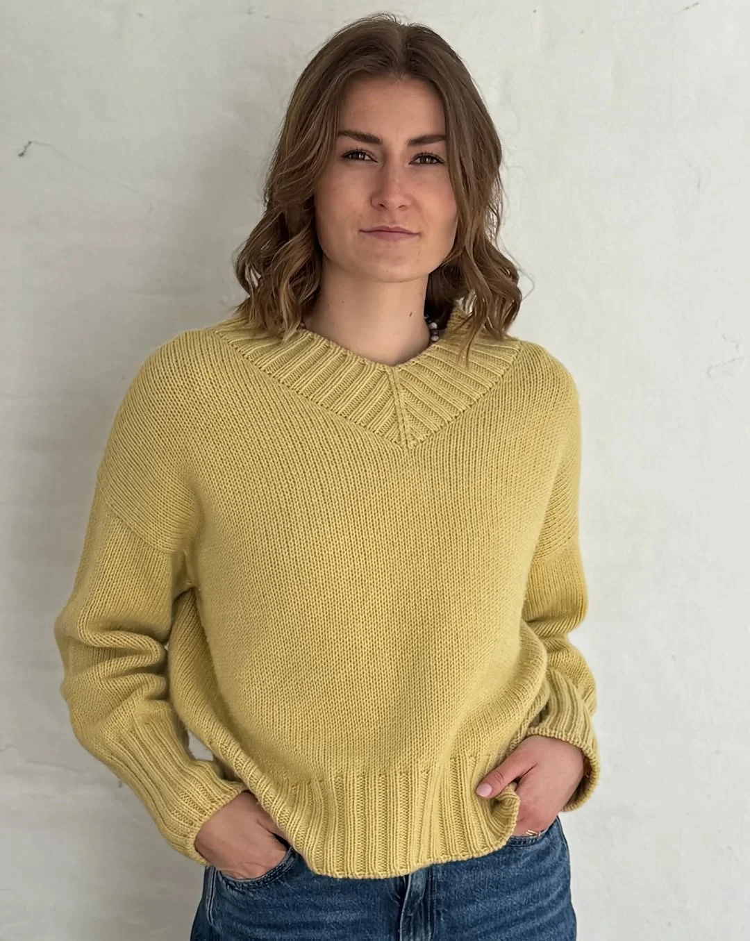 fall outfits with sweater 2026 Soft Butter Yellow Knit That Brightens Gray Fall Days