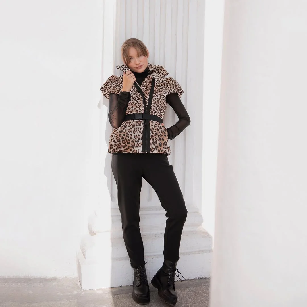 fall vest outfits for women 2026 Animal Print Vests That Become the Centerpiece