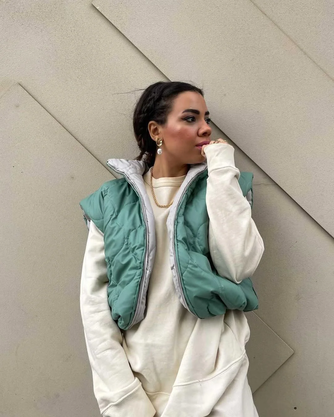 fall vest outfits for women 2026 Fresh Mint Layers Brighten Casual Fall Wardrobes
