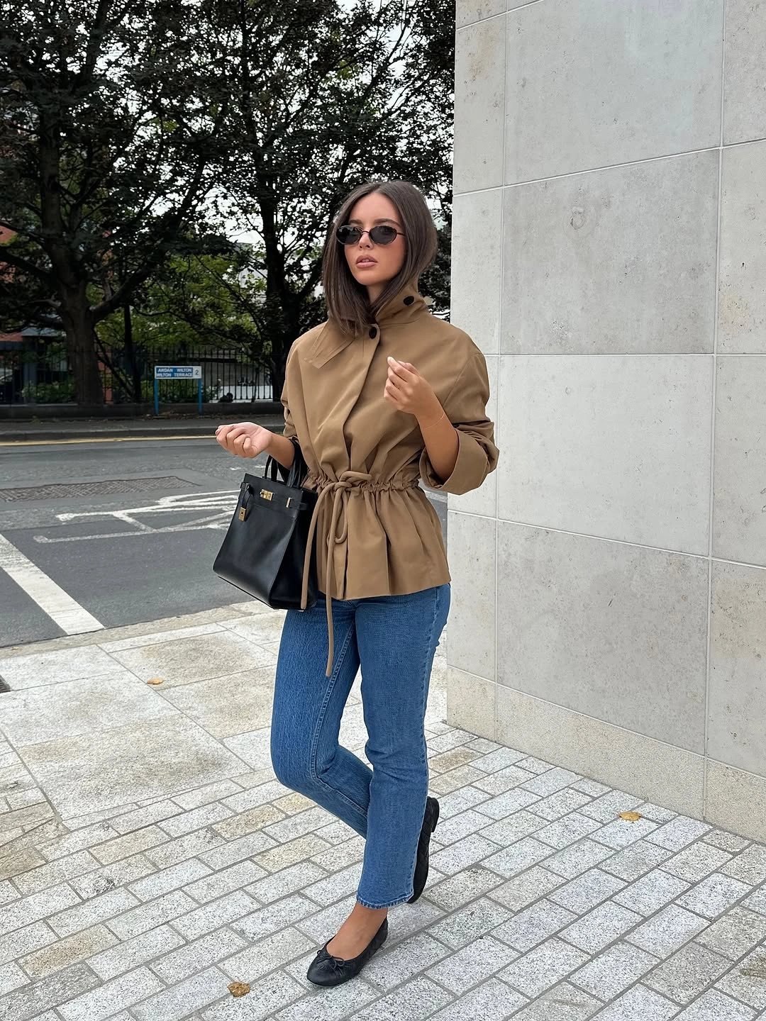 nice fall outfits 2026 Tailored Utility Jacket with Everyday Denim