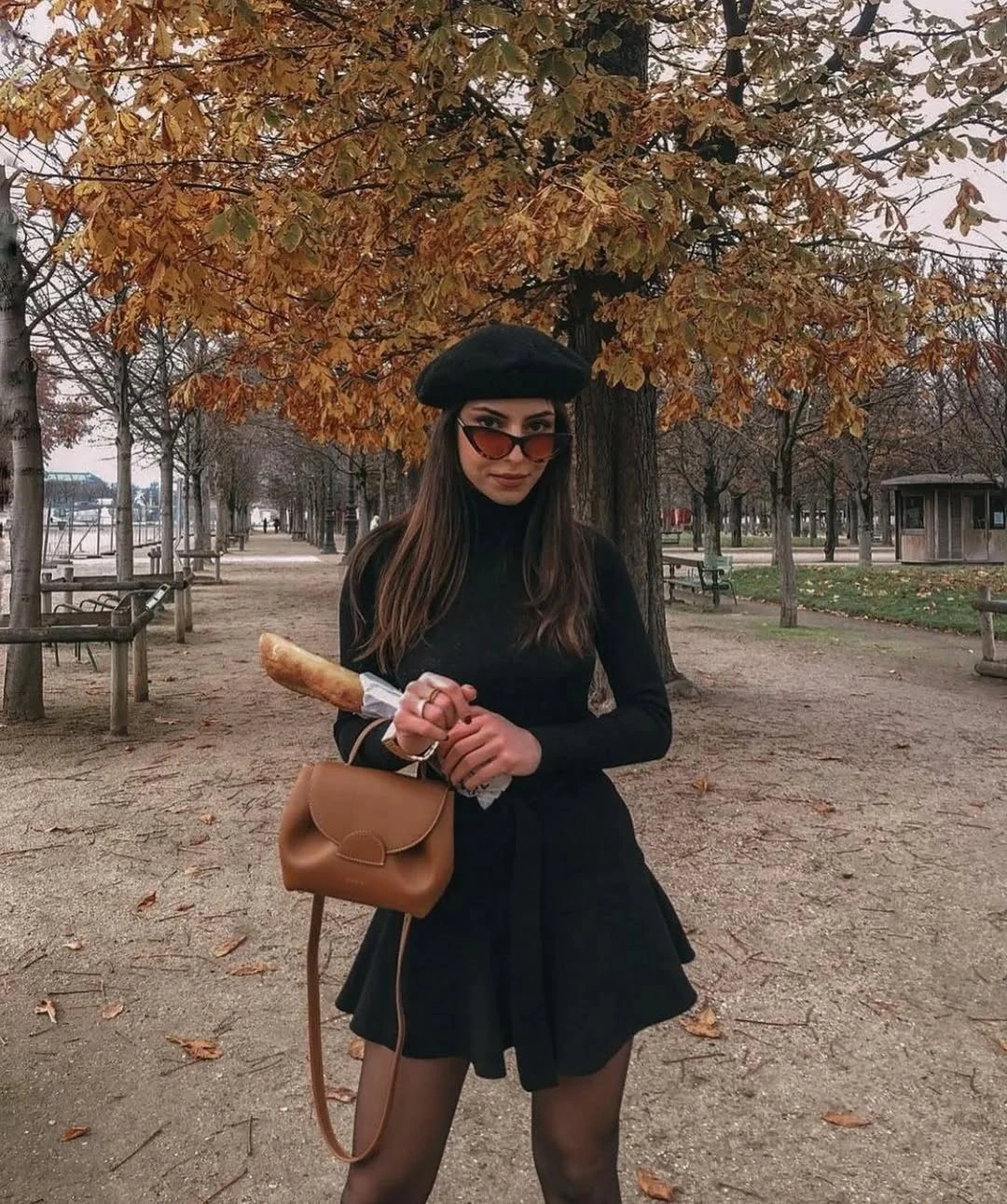 nice fall outfits 2026 Parisian Black with Feminine Charm