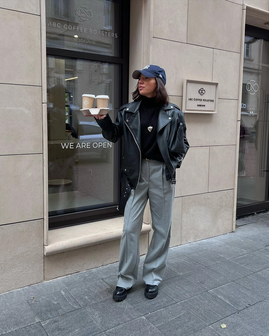 nice fall outfits 2026 Street Style with Leather and Tailored Trousers