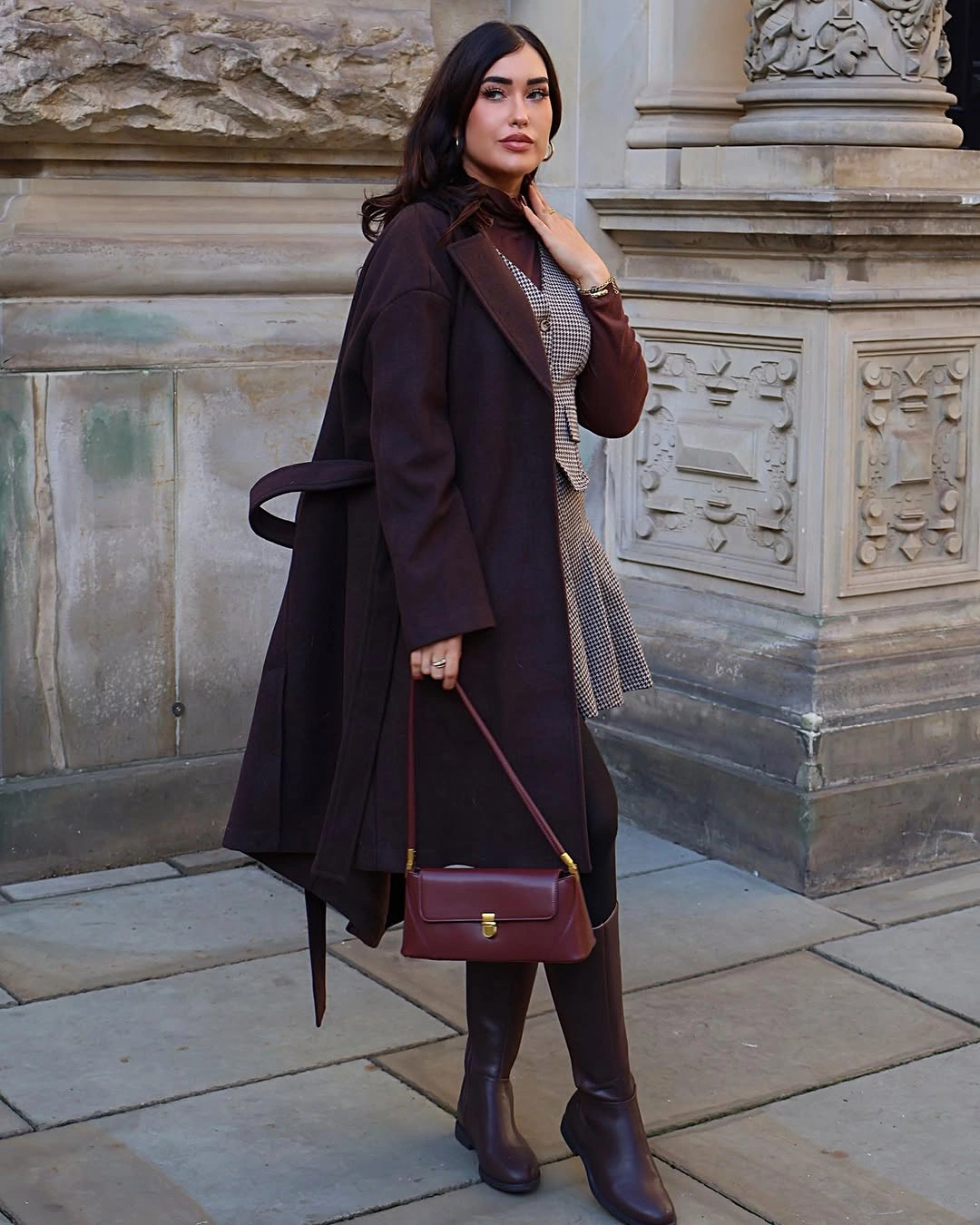nice fall outfits 2026 Chocolate Layers for a Refined Autumn Evening