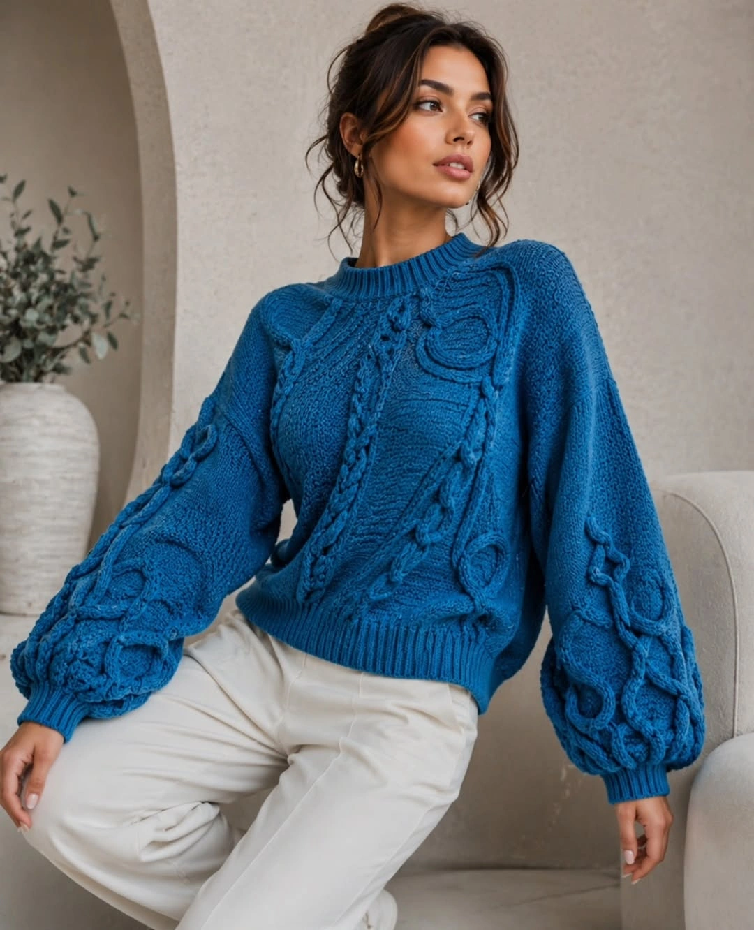 nice fall outfits 2026 Statement Cable Knit That Brightens Fall Days