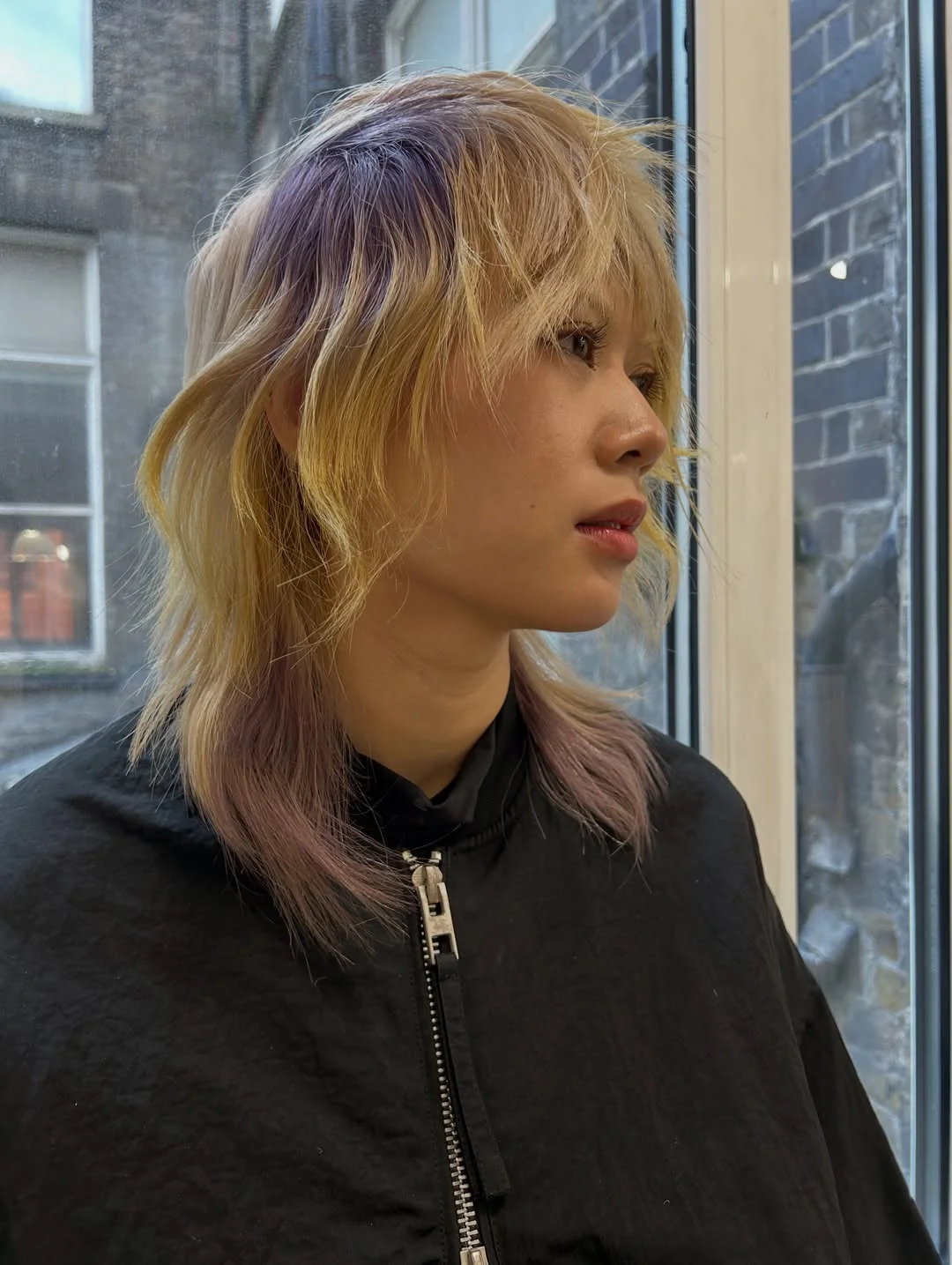 august hairstyles and color ideas 2026 Soft Lavender Blonde Shag With Airy Texture