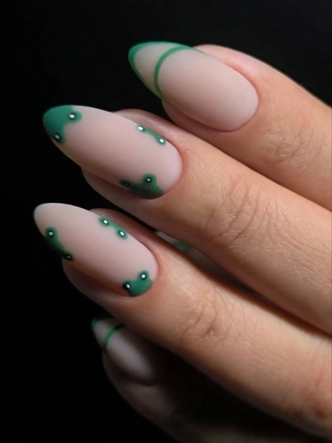 august nails ideas 2026 Soft Sage Minimalism With Modern Green Details