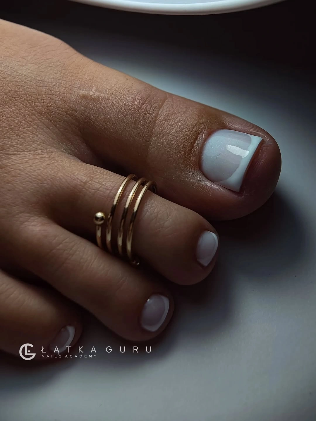 august pedicure nails ideas 2026 Classic White French That Never Misses