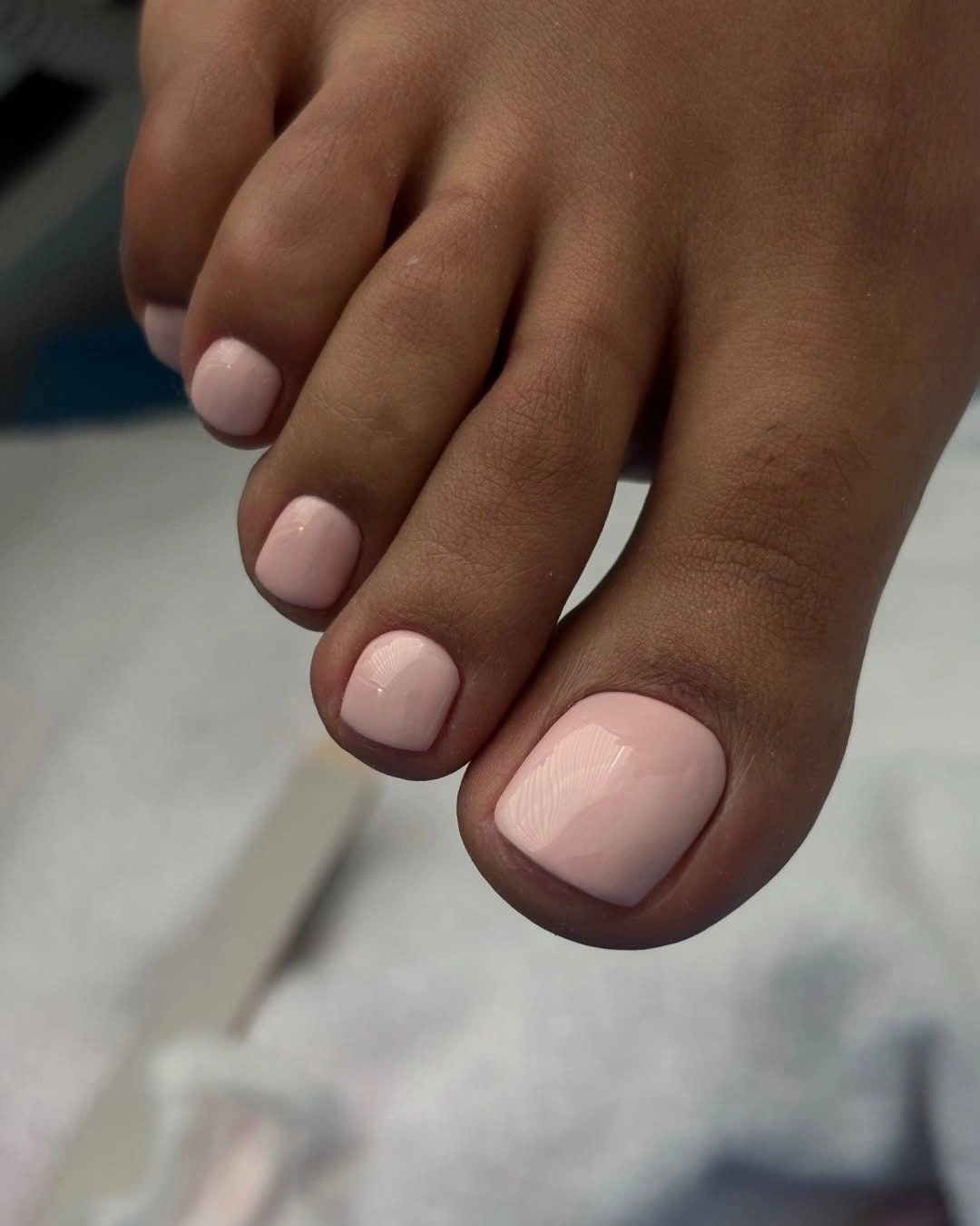 august pedicure nails ideas 2026 Soft Blush Minimalism That Never Goes Out of Style