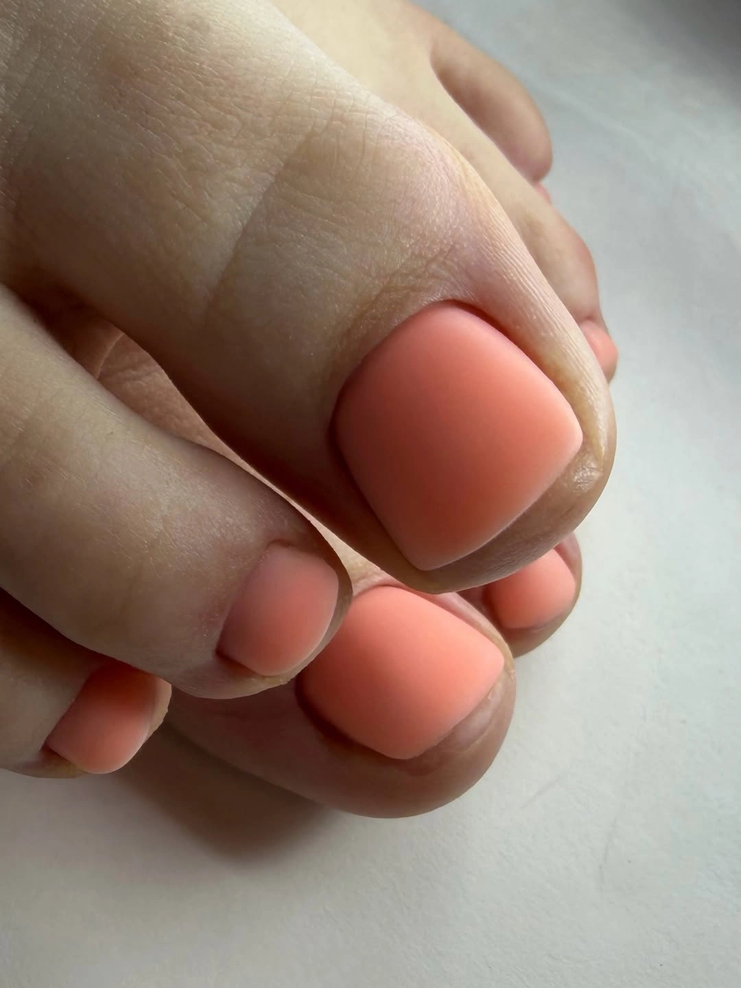 august pedicure nails ideas 2026 Soft Peach Minimalism for Endless August Elegance