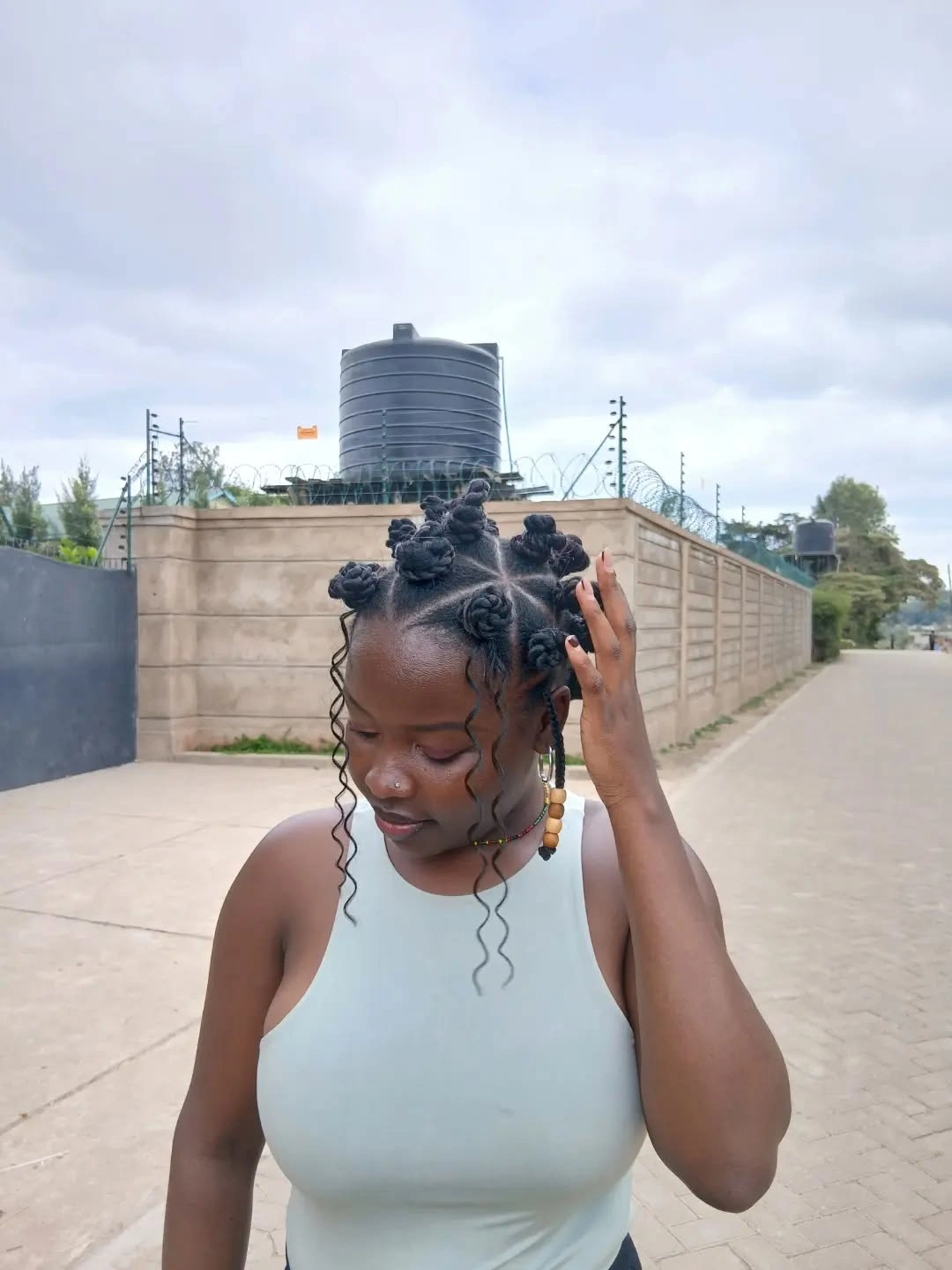 bantu knots hairstyles Starburst Bantu Knots With Loose Spiral Tendrils