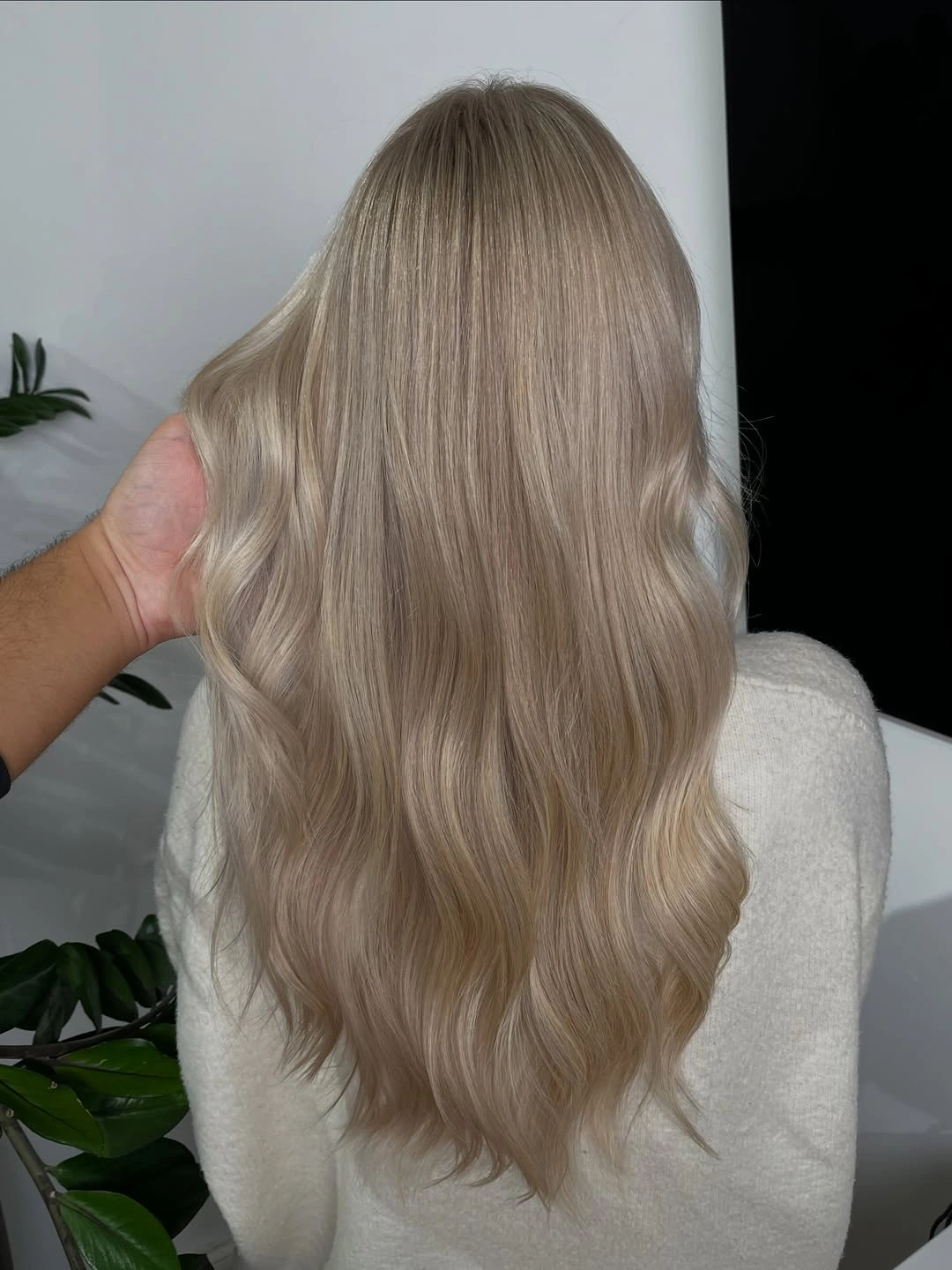 beige blond hair color Silky Neutral Beige Blonde with Soft Satin Shine