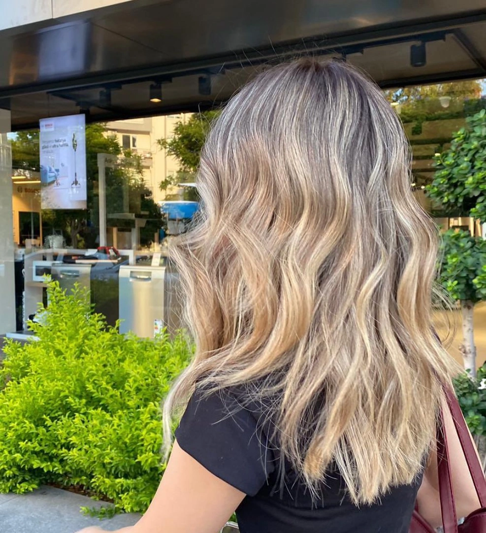 beige blond hair color Beachy Beige Blonde Waves with Sandy Brightness